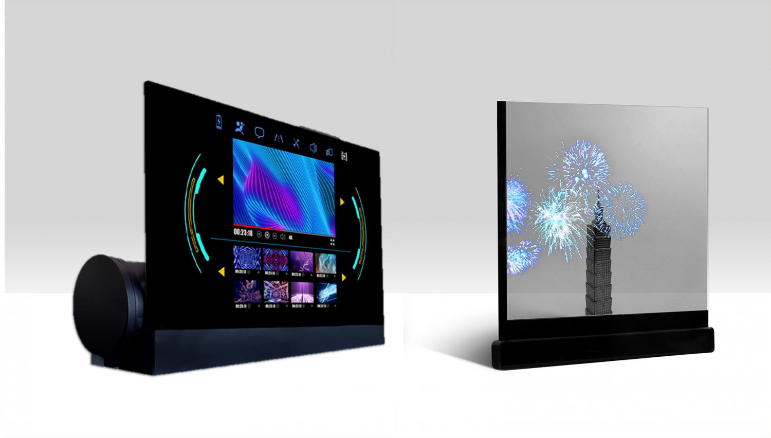 可卷式、折迭性、高透明